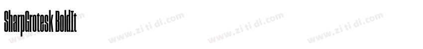 SharpGrotesk BoldIt字体转换